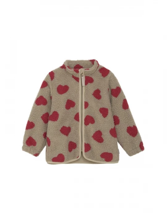 Foto van product CeLaVi Tussenjas 'Fleece Jacket' brokaat / rood