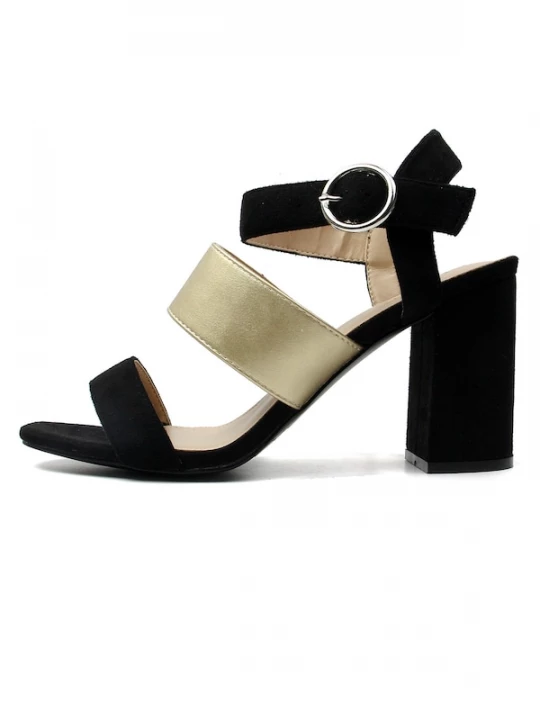 Foto van product Celena Sandalen met riem 'Charlyn' goud / zwart
