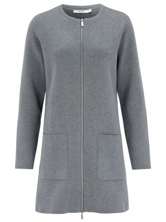 Foto van product Cellbes of Sweden Gebreid vest grijs gemêleerd