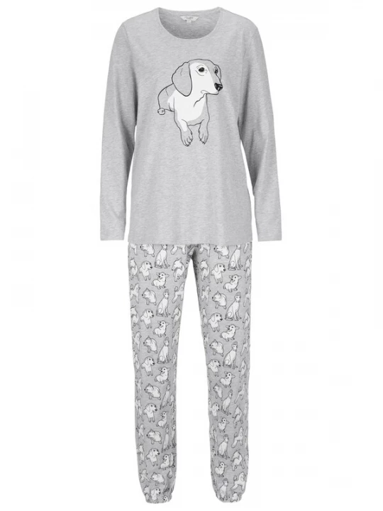 Foto van product Cellbes of Sweden Pyjama grijs gemêleerd / zwart / wit