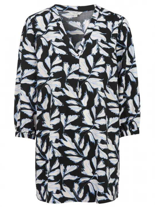 Foto van product Cellbes of Sweden Tuniek lichtblauw / zwart / wit