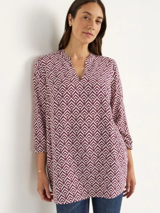 Foto van product Cellbes of Sweden Tuniek wijnrood / wit