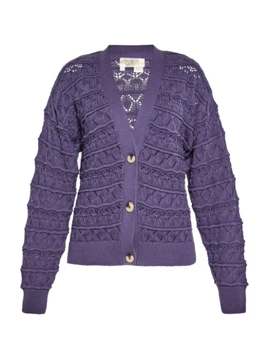 Foto van product CELOCIA Gebreid vest lila