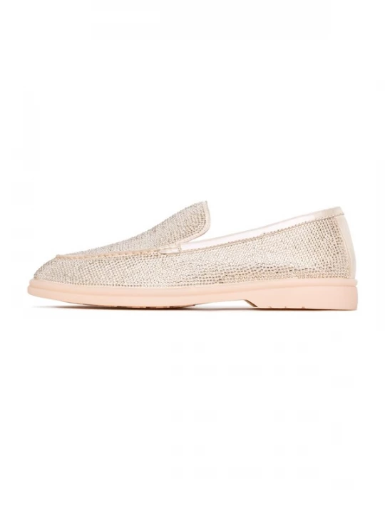 Foto van product CESARE GASPARI Instappers beige / goud