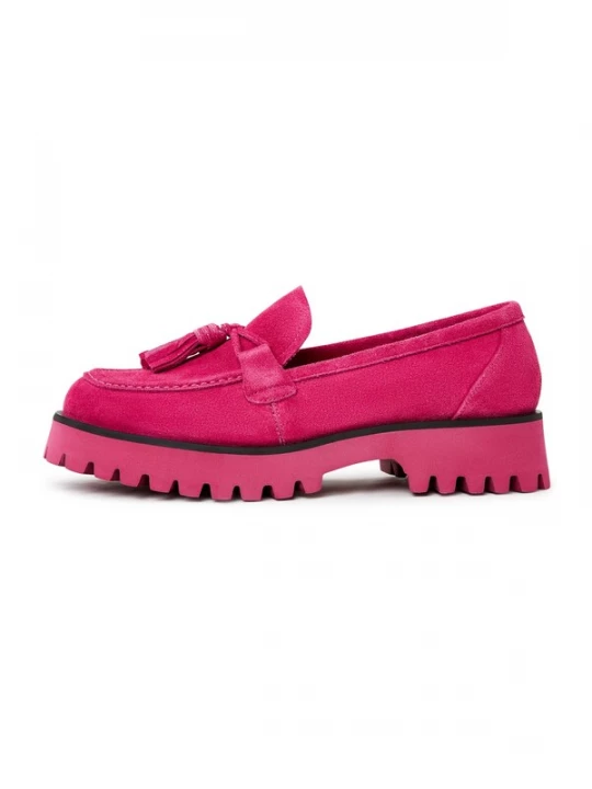 Foto van product CESARE GASPARI Instappers pink / zwart