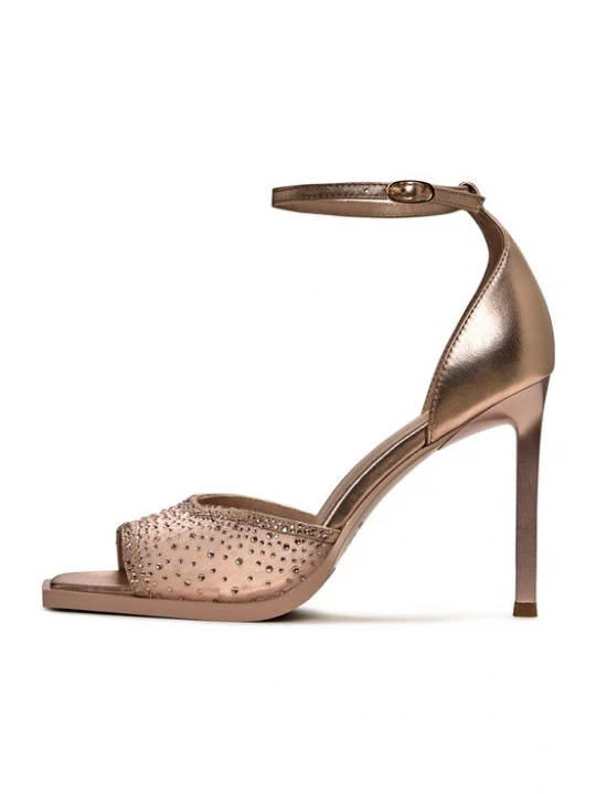 Foto van product CESARE GASPARI Sandalen met riem beige / goud