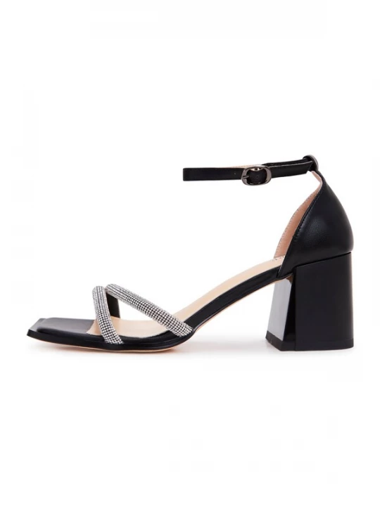 Foto van product CESARE GASPARI Sandalen met riem zwart / transparant