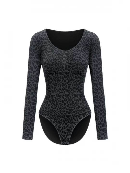 Foto van product cfab Shapingbody 'Bodysuit Sculpting Shapewear Longsleeve mit Slip' black denim
