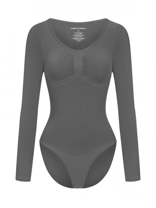 Foto van product cfab Shapingbody 'Bodysuit Sculpting Shapewear Longsleeve mit Slip' grafiet