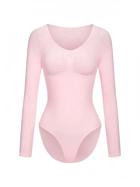 Foto van product cfab Shapingbody 'Bodysuit Sculpting Shapewear Longsleeve mit Slip' pastelroze
