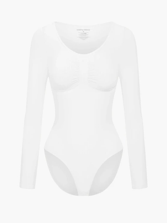 Foto van product cfab Shapingbody 'Bodysuit Sculpting Shapewear Longsleeve mit Slip' wit