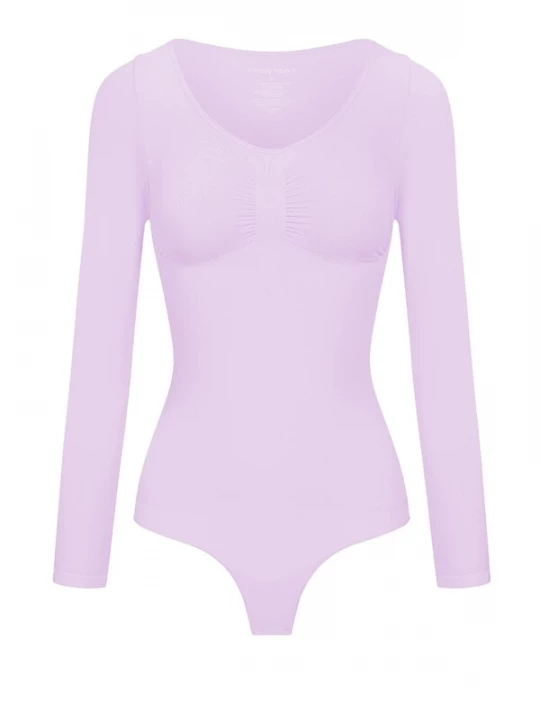 Foto van product cfab Shapingbody 'Bodysuit Sculpting Shapewear Longsleeve mit String' lavendel