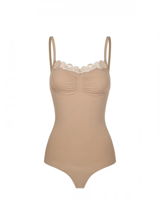 Foto van product cfab Shapingbody 'Bodysuit Sculpting Shapewear mit Lace' beige