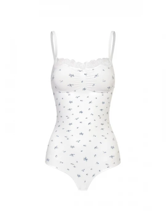 Foto van product cfab Shapingbody 'Bodysuit Sculpting Shapewear mit Lace' wolwit