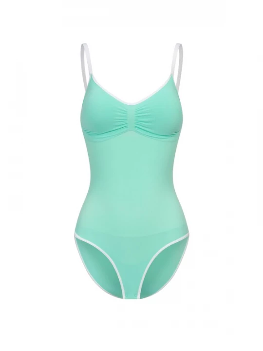 Foto van product cfab Shapingbody 'Lined Bodysuit Sculpting Shapewear mit integrierten Pads mit Slip' mintgroen
