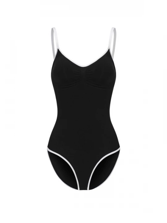 Foto van product cfab Shapingbody 'Lined Bodysuit Sculpting Shapewear mit integrierten Pads mit Slip' zwart