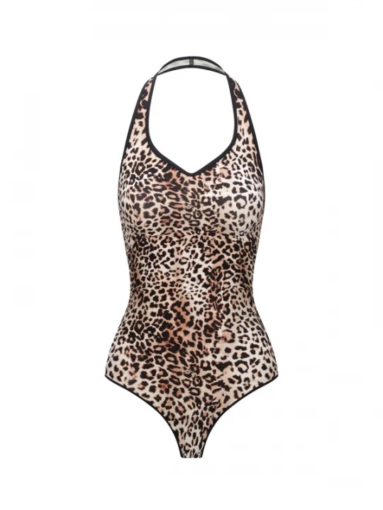 Foto van product cfab Shapingbody 'Neckholder Shapewear mit String' bruin / wit