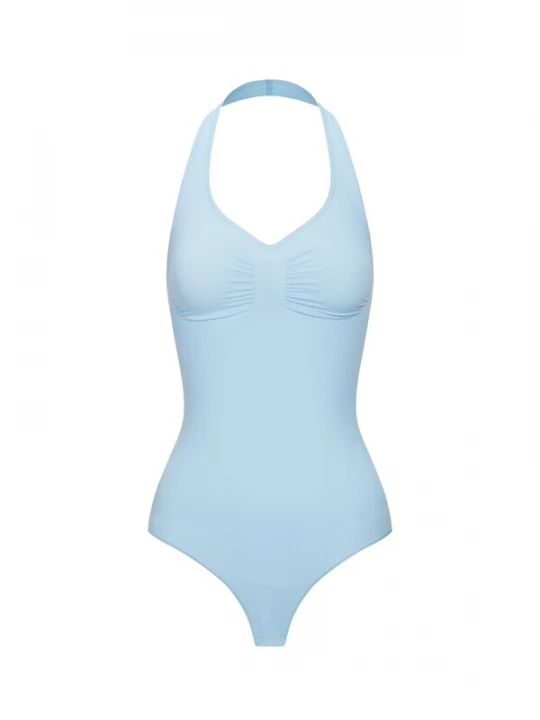 Foto van product cfab Shapingbody 'Neckholder Shapewear mit String' lichtblauw