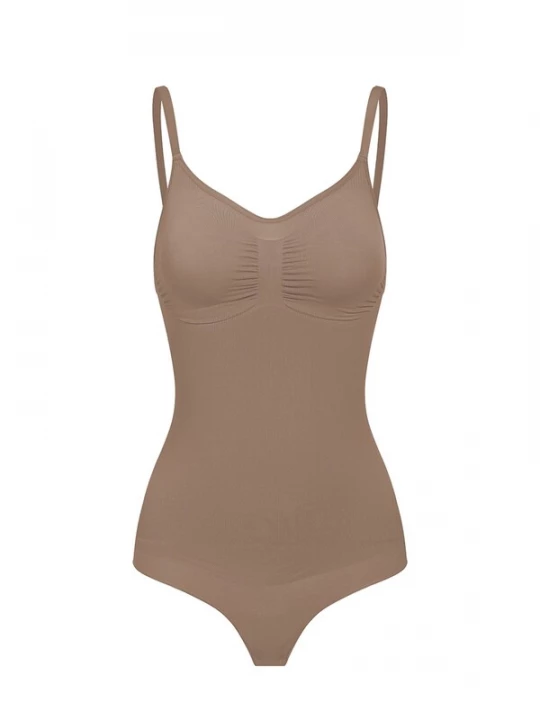 Foto van product cfab Shapingbody 'Sculpting Shapewear mit String' karamel