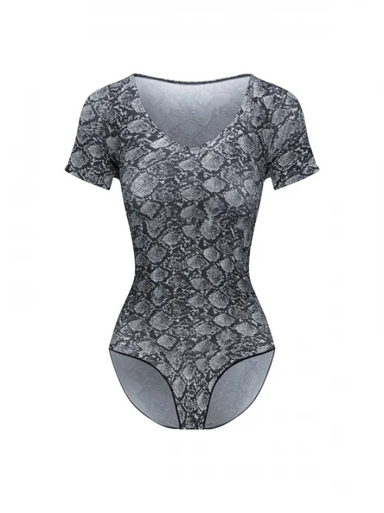 Foto van product cfab Shapingbody 'T-Shirt Bodysuit Sculpting Shapewear mit Slip' antraciet