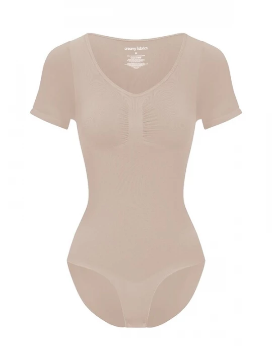Foto van product cfab Shapingbody 'T-Shirt Bodysuit Sculpting Shapewear mit Slip' beige