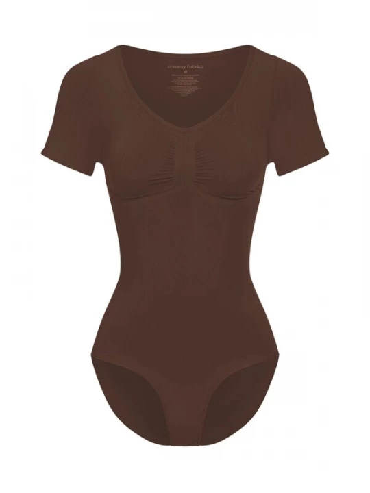 Foto van product cfab Shapingbody 'T-Shirt Bodysuit Sculpting Shapewear mit Slip' bruin