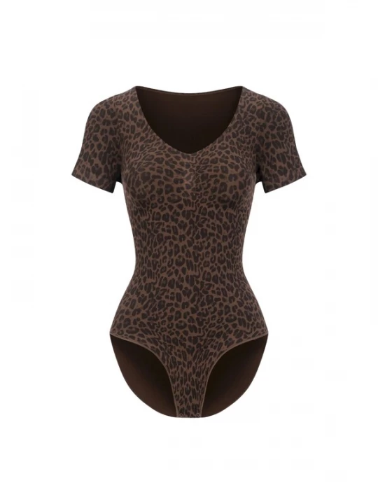 Foto van product cfab Shapingbody 'T-Shirt Bodysuit Sculpting Shapewear mit Slip' bruin gemêleerd