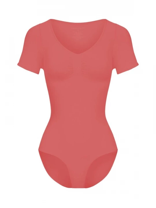 Foto van product cfab Shapingbody 'T-Shirt Bodysuit Sculpting Shapewear mit Slip' koraal