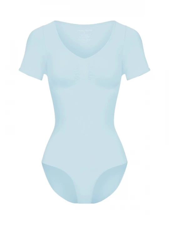 Foto van product cfab Shapingbody 'T-Shirt Bodysuit Sculpting Shapewear mit Slip' pastelblauw