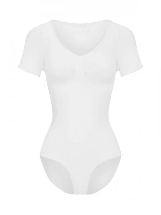 Foto van product cfab Shapingbody 'T-Shirt Bodysuit Sculpting Shapewear mit Slip' wit