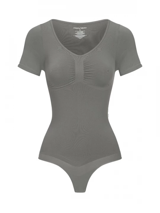 Foto van product cfab Shapingbody 'T-Shirt Bodysuit Sculpting Shapewear mit String' grafiet