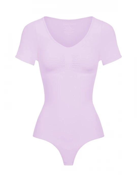 Foto van product cfab Shapingbody 'T-Shirt Bodysuit Sculpting Shapewear mit String' lavendel