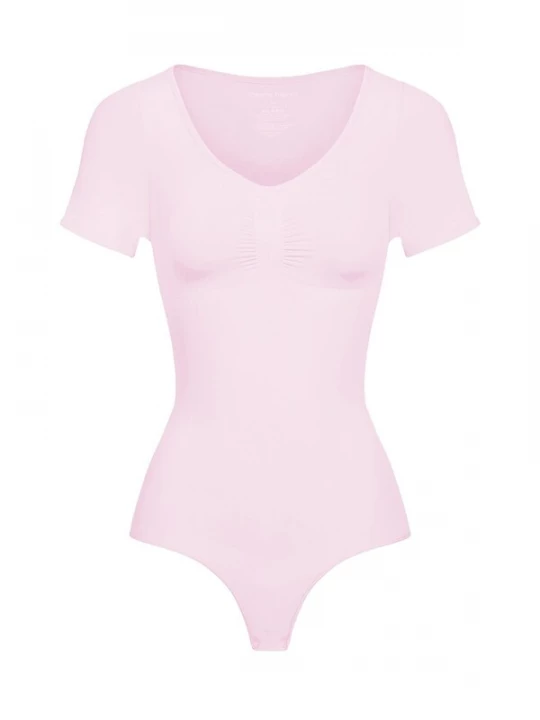 Foto van product cfab Shapingbody 'T-Shirt Bodysuit Sculpting Shapewear mit String' lichtroze