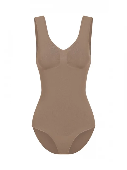 Foto van product cfab Shapingbody 'Tank Bodysuit Sculpting Shapewear mit Slip' karamel
