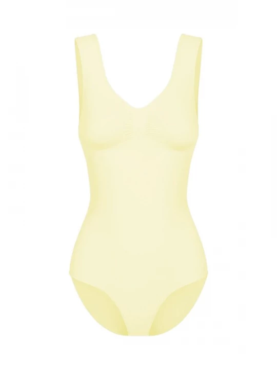 Foto van product cfab Shapingbody 'Tank Bodysuit Sculpting Shapewear mit Slip' lichtgeel