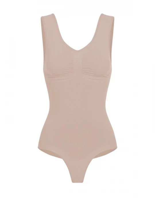 Foto van product cfab Shapingbody 'Tank Bodysuit Sculpting Shapewear mit String' beige