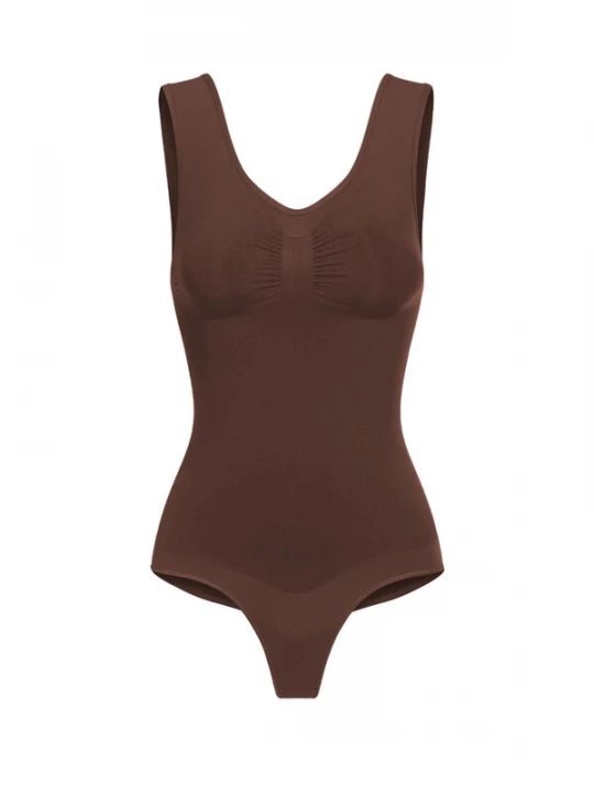 Foto van product cfab Shapingbody 'Tank Bodysuit Sculpting Shapewear mit String' bruin