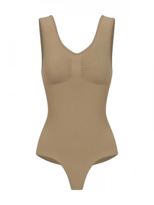 Foto van product cfab Shapingbody 'Tank Bodysuit Sculpting Shapewear mit String' bruin