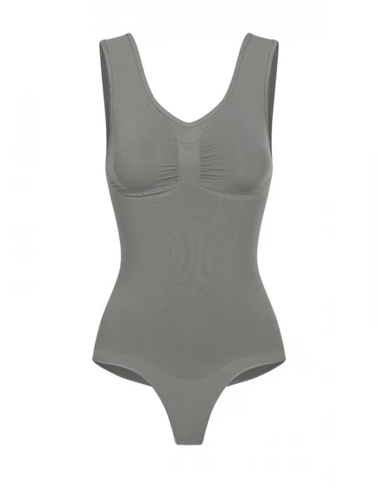 Foto van product cfab Shapingbody 'Tank Bodysuit Sculpting Shapewear mit String' grafiet