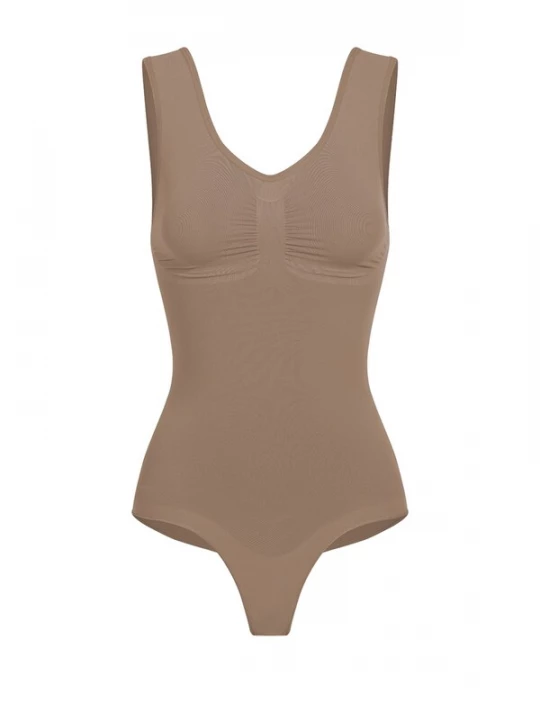 Foto van product cfab Shapingbody 'Tank Bodysuit Sculpting Shapewear mit String' karamel