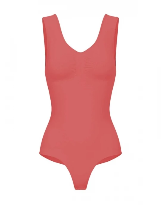 Foto van product cfab Shapingbody 'Tank Bodysuit Sculpting Shapewear mit String' koraal