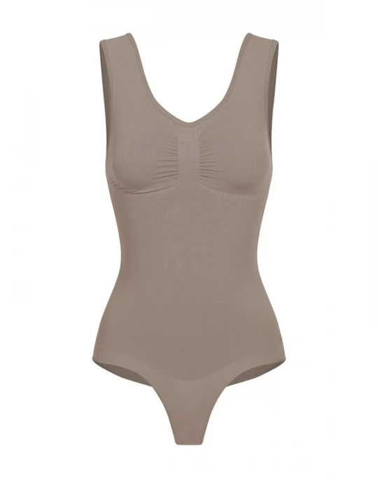 Foto van product cfab Shapingbody 'Tank Bodysuit Sculpting Shapewear mit String' taupe