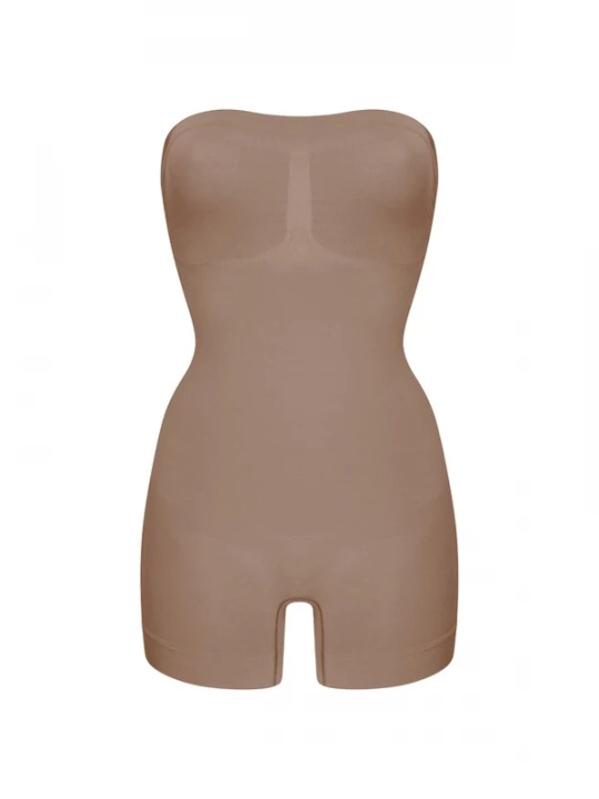 Foto van product cfab Shapingbody 'Trägerloser Bodysuit Sculpting Shapewear mit Shorts' karamel