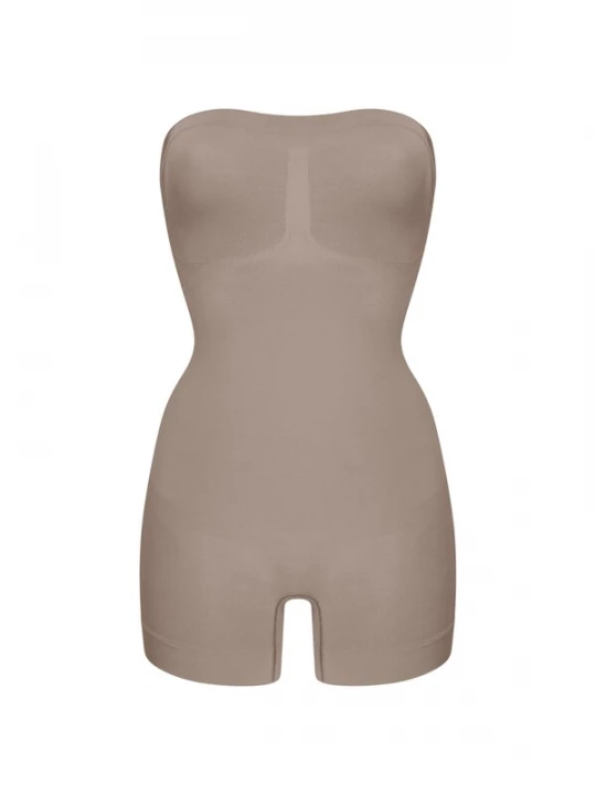 Foto van product cfab Shapingbody 'Trägerloser Bodysuit Sculpting Shapewear mit Shorts' taupe
