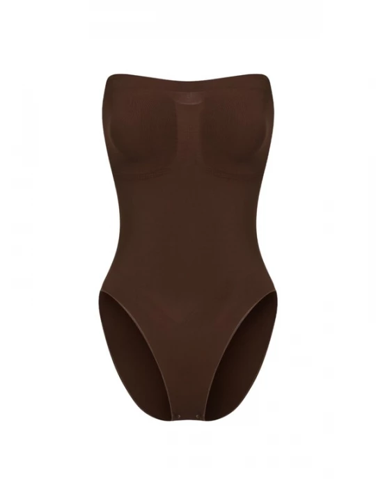 Foto van product cfab Shapingbody 'Trägerloser Bodysuit Sculpting Shapewear mit Slip' bruin