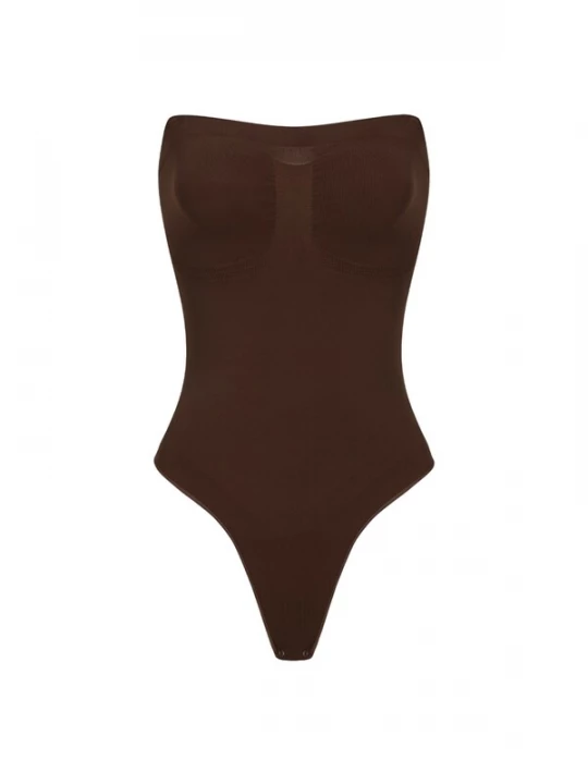 Foto van product cfab Shapingbody 'Trägerloser Bodysuit Sculpting Shapewear mit String' bruin