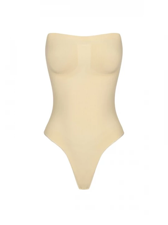 Foto van product cfab Shapingbody 'Trägerloser Bodysuit Sculpting Shapewear mit String' natuurwit