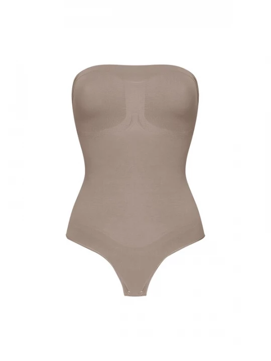 Foto van product cfab Shapingbody 'Trägerloser Bodysuit Sculpting Shapewear mit String' taupe