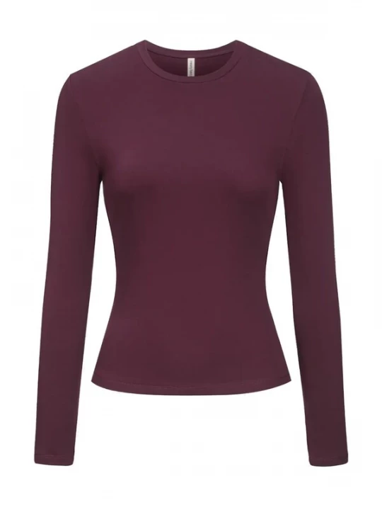 Foto van product cfab Shirt 'Cotton Longsleeve' bourgogne