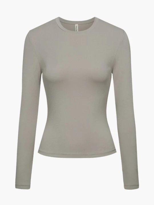 Foto van product cfab Shirt 'Cotton Longsleeve' lichtgrijs